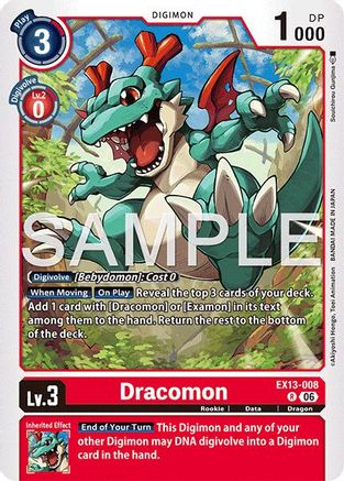 Dracomon (EX13-008) - Chivalrous XIII Foil