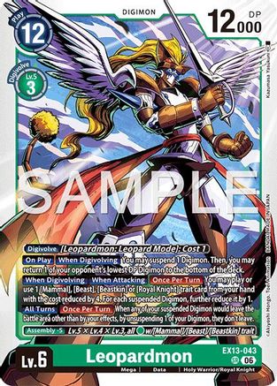 Leopardmon (EX13-043) - Chivalrous XIII Foil