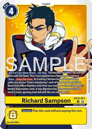 Richard Sampson (EX13-071) - Chivalrous XIII