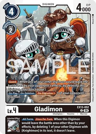 Gladimon (EX13-052) - Chivalrous XIII