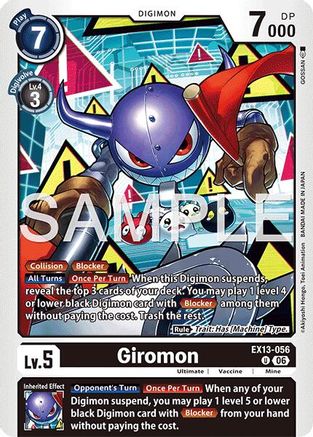 Giromon (EX13-056) - Chivalrous XIII