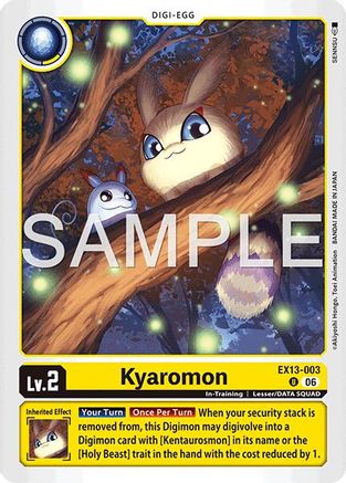 Kyaromon (EX13-003) - Chivalrous XIII