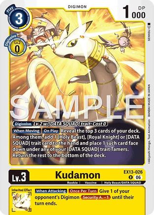 Kudamon (EX13-026) - Chivalrous XIII Foil