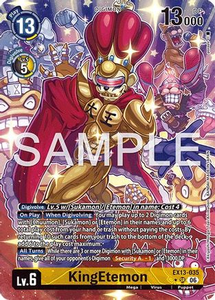 KingEtemon (Alternate Art) (EX13-035) - Chivalrous XIII Foil