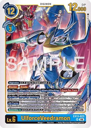 UlforceVeedramon (EX13-023) - Chivalrous XIII Foil