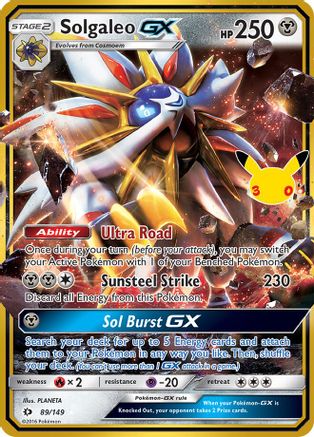 Solgaleo GX 089  - Holofoil ME 30th Celebration Classic Collection - Classic Collection