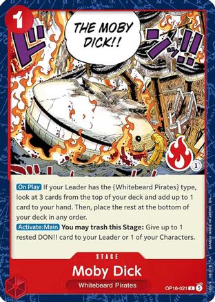 Moby Dick (Ace Deck) (OP16-021) - Set Sail Deck Set