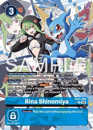 Rina Shinomiya (Alternate Art) (EX13-069) - Chivalrous XIII Foil
