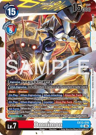 Omnimon (EX13-016) - Chivalrous XIII Foil