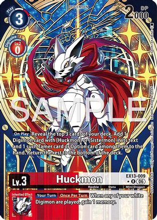 Huckmon (Extended Art) (EX13-009) - Chivalrous XIII Foil