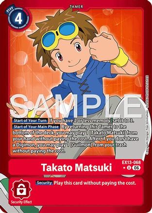 Takato Matsuki (Limited Foil) (EX13-068) - Chivalrous XIII Foil