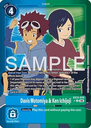Davis Motomiya & Ken Ichijoji (Limited Foil) (EX13-070) - Chivalrous XIII Foil