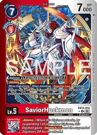SaviorHuckmon (Limited Foil) (EX13-012) - Chivalrous XIII Foil