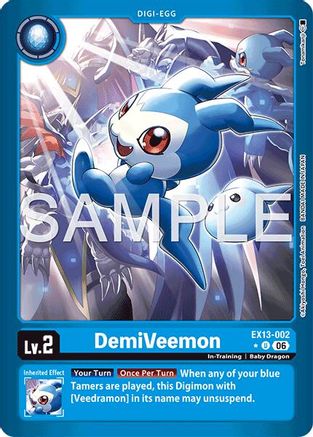 DemiVeemon (Limited Foil) (EX13-002) - Chivalrous XIII Foil