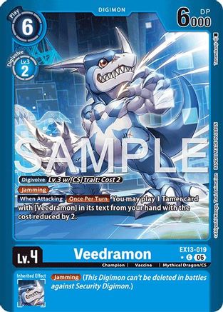 Veedramon (Limited Foil) (EX13-019) - Chivalrous XIII Foil