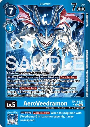 AeroVeedramon (Limited Foil) (EX13-022) - Chivalrous XIII