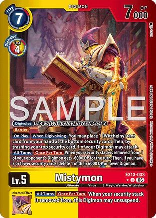 Mistymon (Limited Foil) (EX13-033) - Chivalrous XIII Foil