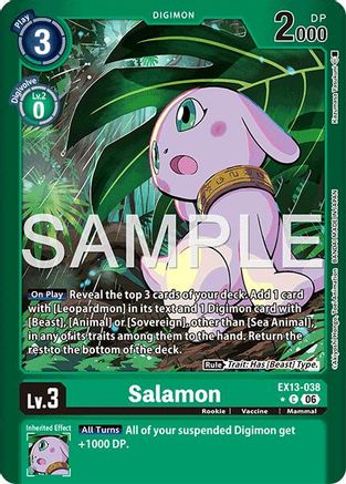 Salamon (Limited Foil) (EX13-038) - Chivalrous XIII Foil