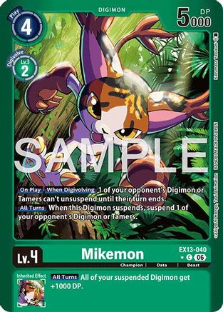 Mikemon (Limited Foil) (EX13-040) - Chivalrous XIII Foil