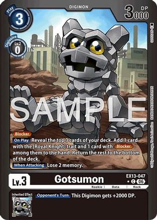 Gotsumon (Limited Foil) (EX13-047) - Chivalrous XIII Foil
