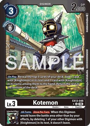 Kotemon (Limited Foil) (EX13-048) - Chivalrous XIII Foil