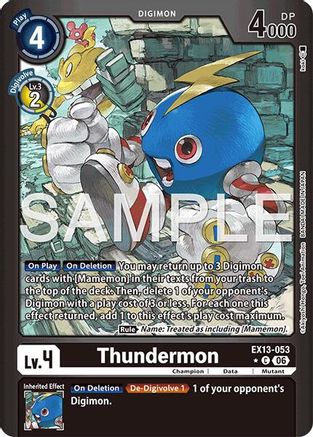 Thundermon (Limited Foil) (EX13-053) - Chivalrous XIII Foil