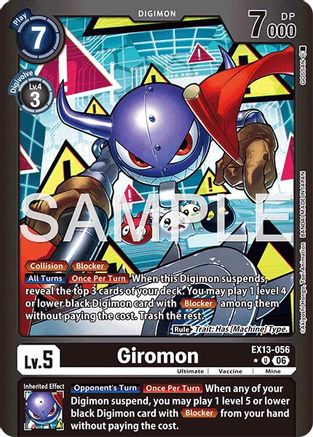 Giromon (Limited Foil) (EX13-056) - Chivalrous XIII Foil