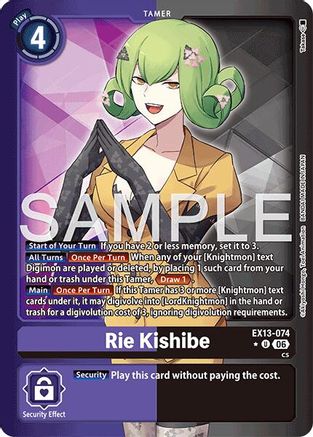 Rie Kishibe (Alternate Art) (EX13-074) - Chivalrous XIII Foil