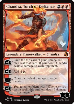 Chandra, Torch of Defiance (PPFRA-244) - Promo Pack: Reality Fracture Foil