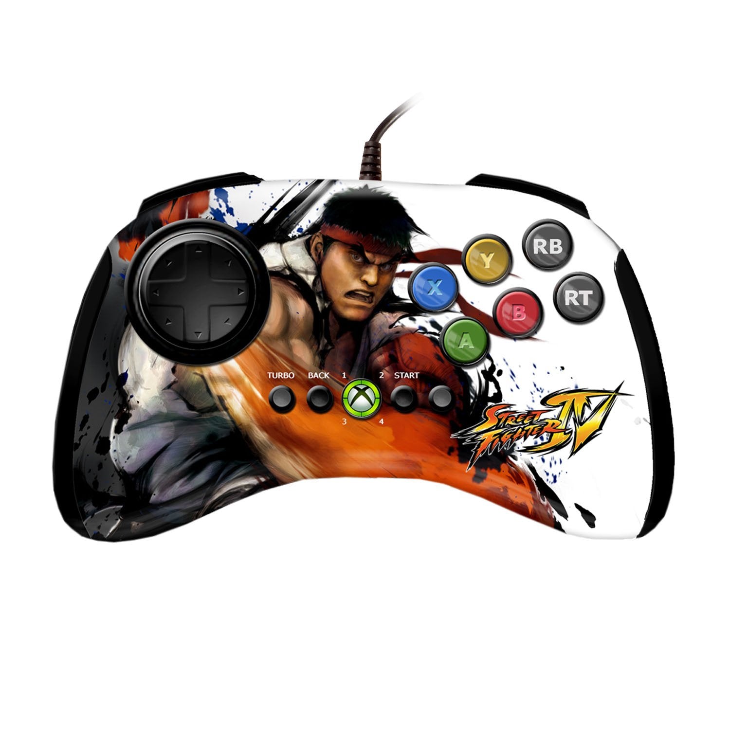 Ryu Street Fighter IV Fight Pad 6-Button Controller - Xbox 360