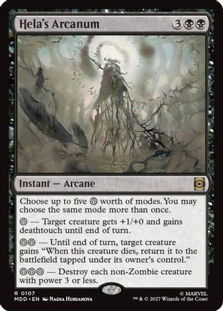 Hela's Arcanum (MDD-107) - Marvel: Darkhold Destiny Foil