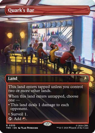 Quark's Bar (Borderless) (0335) (TRK-335) - Star Trek Foil