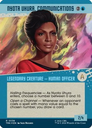 Nyota Uhura, Communications (Showcase) (Surge Foil) (TRK-536) - Star Trek Foil
