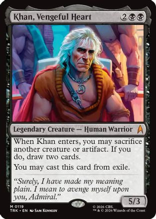 Khan, Vengeful Heart (TRK-119) - Star Trek Foil