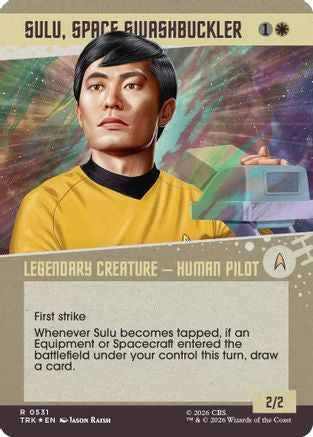 Sulu, Space Swashbuckler (Showcase) (Surge Foil) (TRK-531) - Star Trek Foil