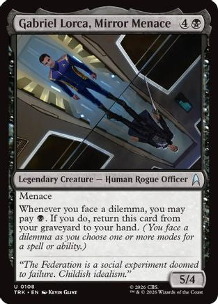 Gabriel Lorca, Mirror Menace (TRK-108) - Star Trek Foil