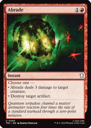 Abrade (Surge Foil) (TRC-449) - Commander: Star Trek Foil