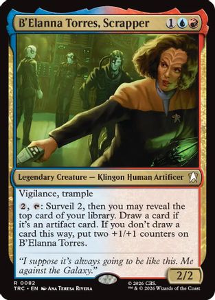 B'Elanna Torres, Scrapper (Surge Foil) (TRC-082) - Commander: Star Trek Foil