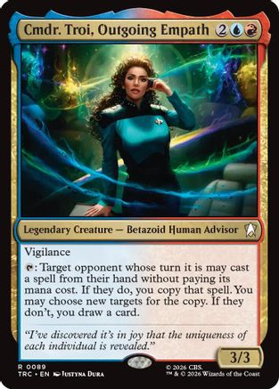 Cmdr. Troi, Outgoing Empath (Surge Foil) (TRC-089) - Commander: Star Trek Foil