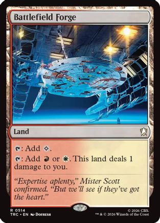 Battlefield Forge (Surge Foil) (TRC-514) - Commander: Star Trek Foil