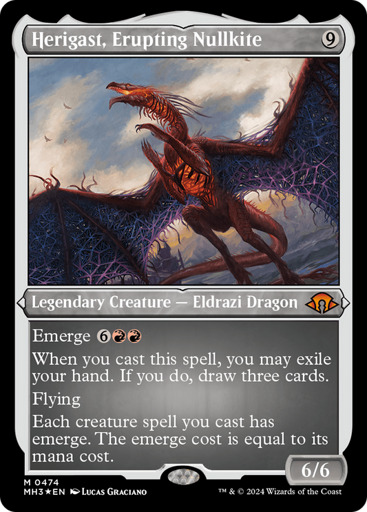 Herigast, Erupting Nullkite (MH3-474) - Modern Horizons 3 Foil