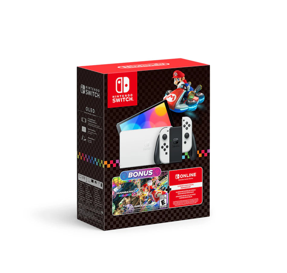 Nintendo Switch OLED Bundle with Mario Kart 8 (New)