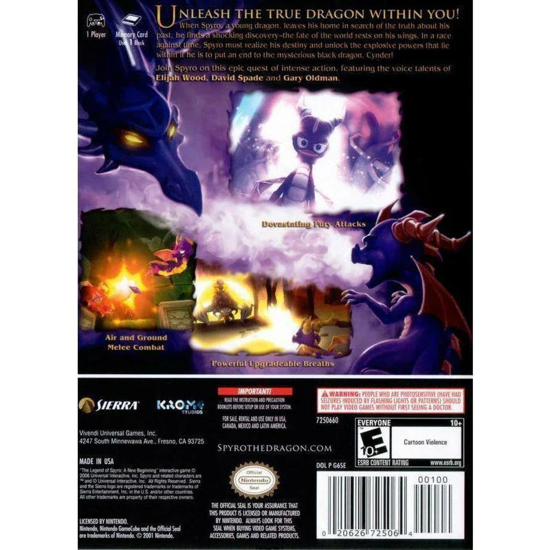 Spyro: A New Beginning - Nintendo GameCube
