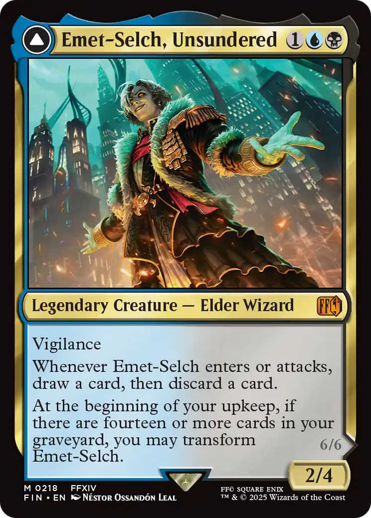 Emet-Selch, Unsundered // Hades, Sorcerer of Eld (FIN-218) - FINAL FANTASY