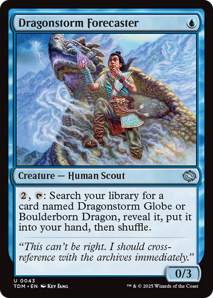 Dragonstorm Forecaster (TDM-043) - Tarkir: Dragonstorm Foil