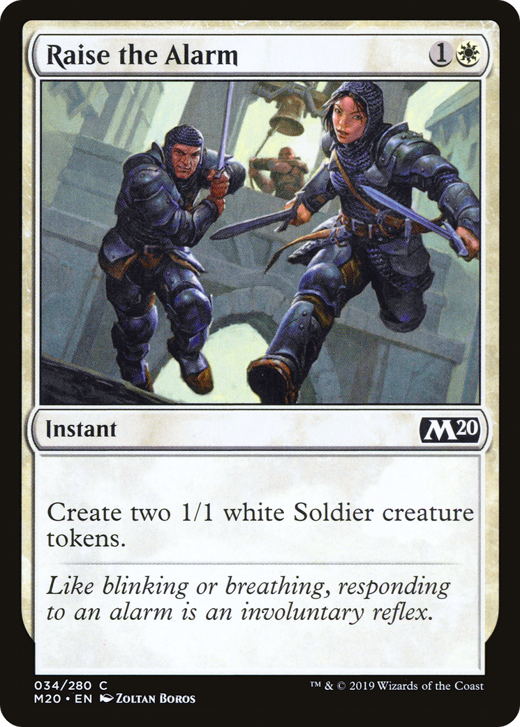 Raise the Alarm (M20-034) - Core Set 2020 Foil
