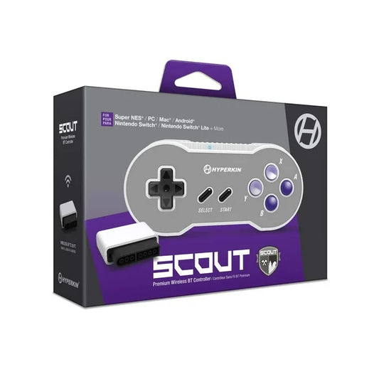 Controller for Super NES® / PC/ Mac® / Android (Includes Wireless Adapter)