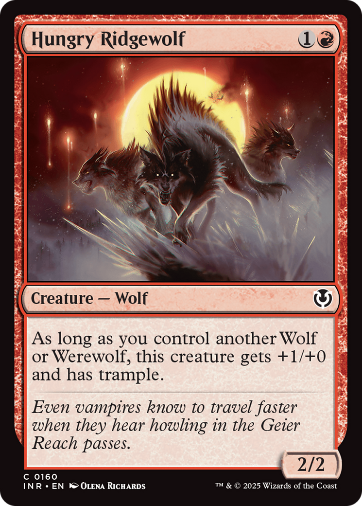 Hungry Ridgewolf (INR-160) - Innistrad Remastered