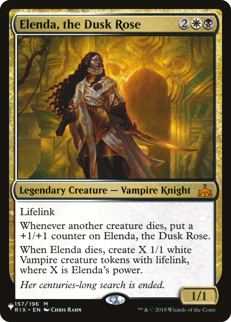 Elenda, the Dusk Rose (LIST-157/196) - The List