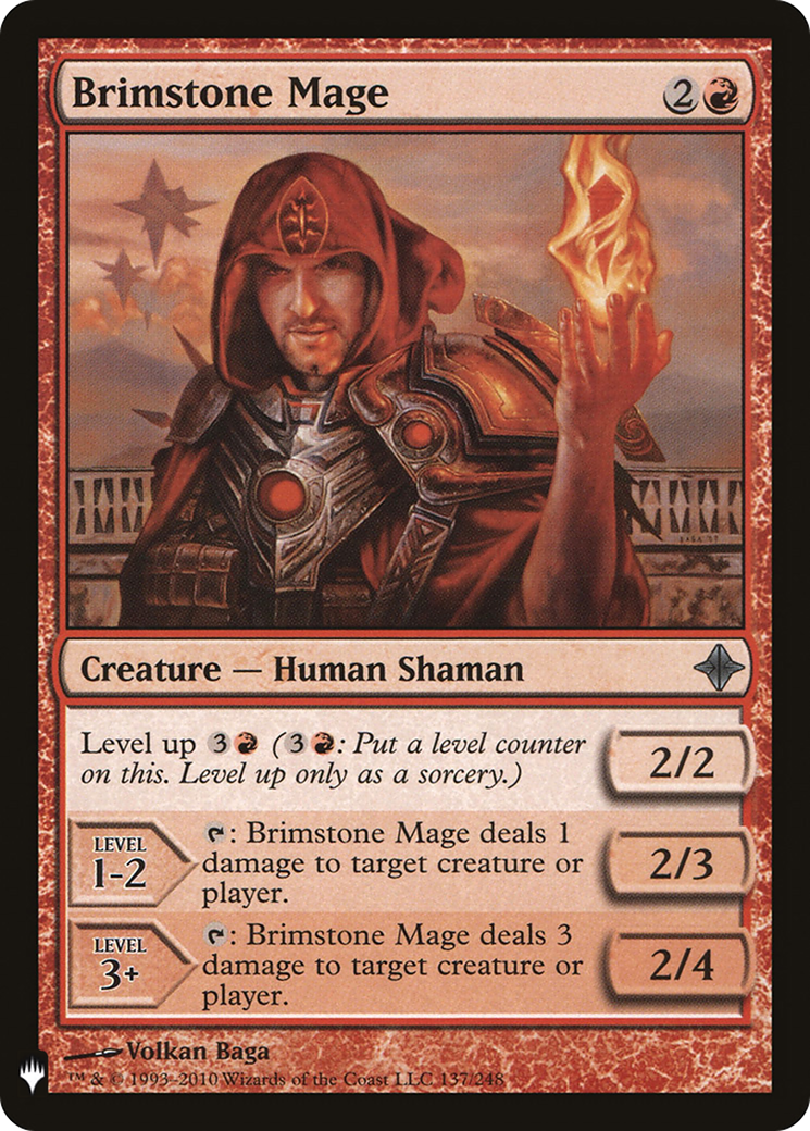 Brimstone Mage (LIST-137) - The List